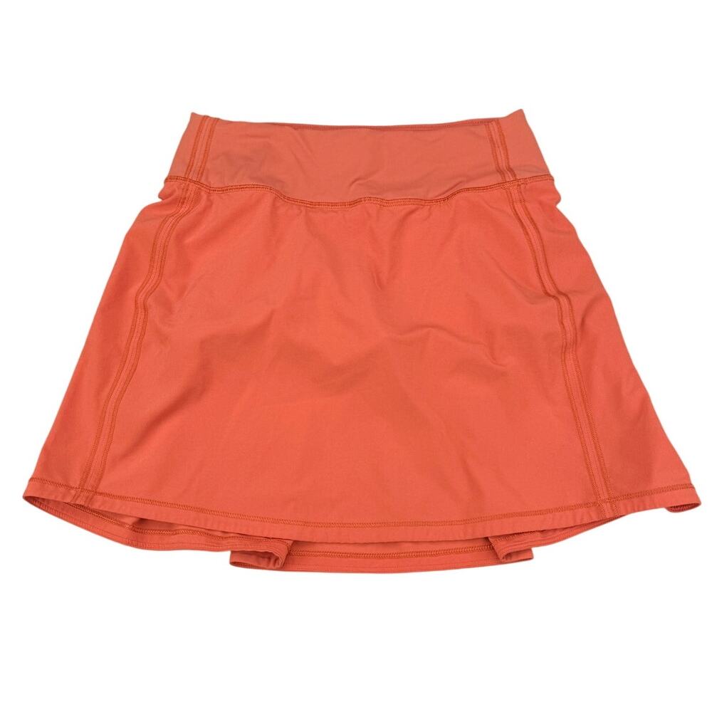 LULULEMON Pace Rival Mid-Rise Skirt Extra Long Size 0 Warm Coral - Picture 4 of 8